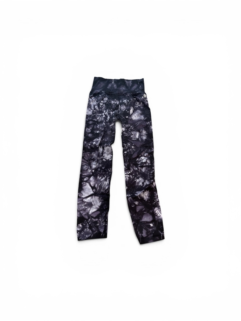 FP Movement by Free People Black Tie-Dye Leggings
